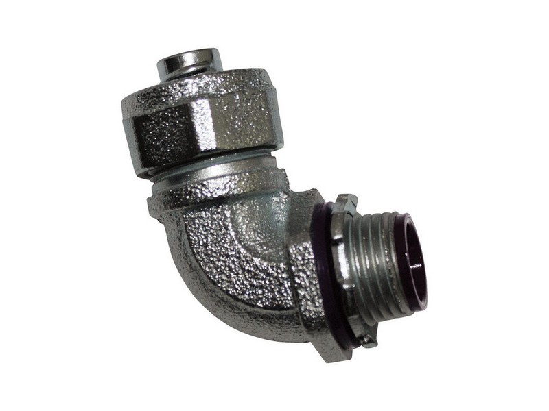 Sigma Engineered Solutions ProConnex 3/4 in. D Zinc-Plated Iron 90 Degree Connector For Liquid Tight