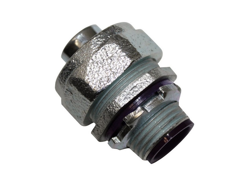 Sigma Engineered Solutions ProConnex 1/2 in. D Zinc-Plated Iron Straight Connector For Liquid Tight