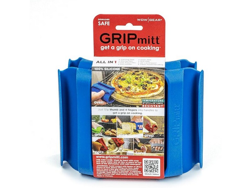 Gripmitt Silicone Kitchen Mitt 2pk set Blue