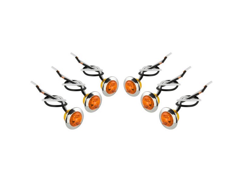 Hopkins Amber Round Clearance/Side Marker LED Light