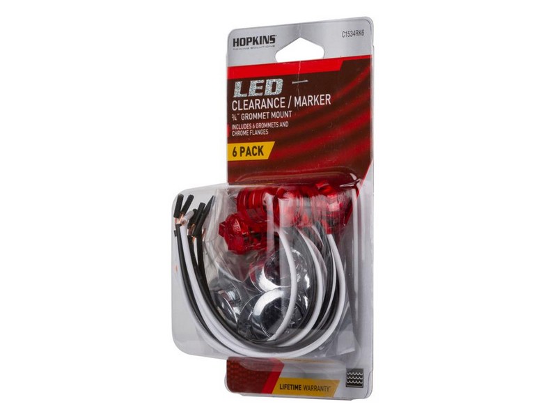 Hopkins Red Round Clearance/Side Marker LED Light