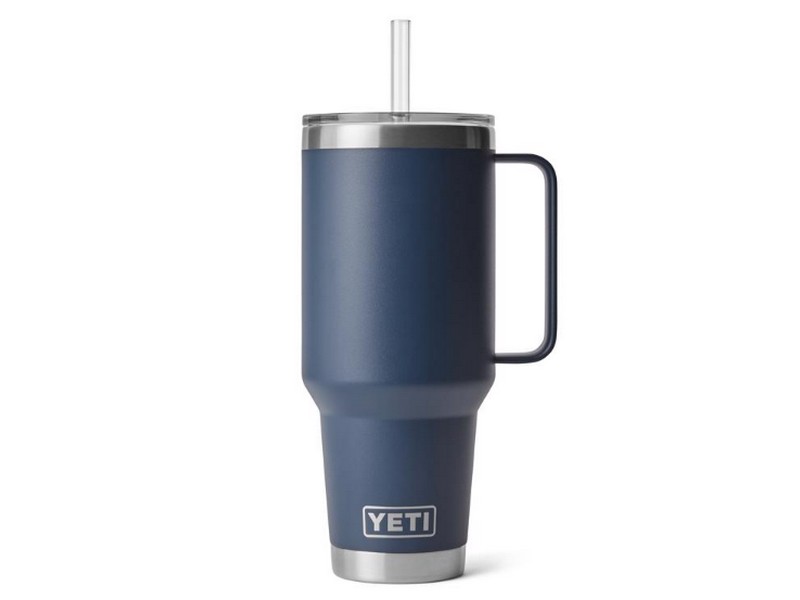 Yeti Rambler 42oz Navy Straw Mug