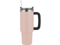 Brentwood 40oz Insulated Travel Mug Stainless Steel and Pink