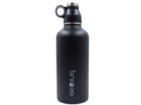 Brentwood GeoJug 64oz Insulated Water Bottle Stainless Steel Black