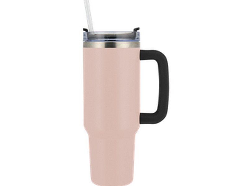 Brentwood 40oz Insulated Travel Mug Stainless Steel and Pink