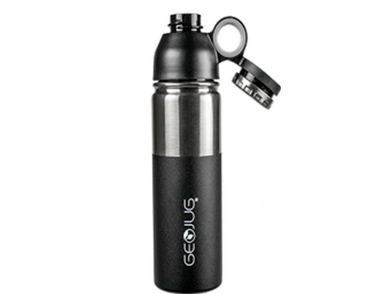 Brentwood GeoJug 18oz Insulated Water Bottle Stainless Steel Black