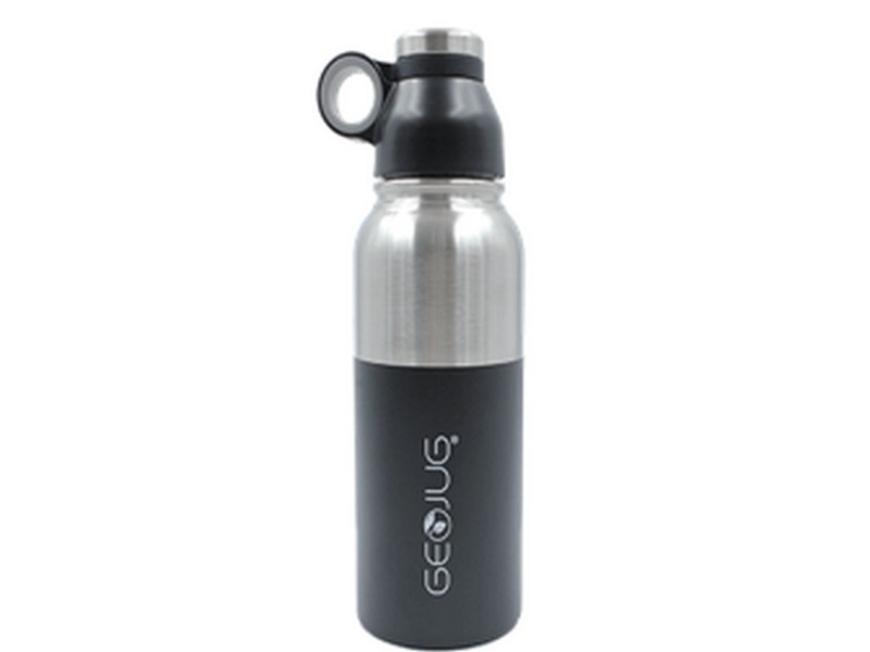 Brentwood GeoJug 32oz Insulated Water Bottle Stainless Steel Black