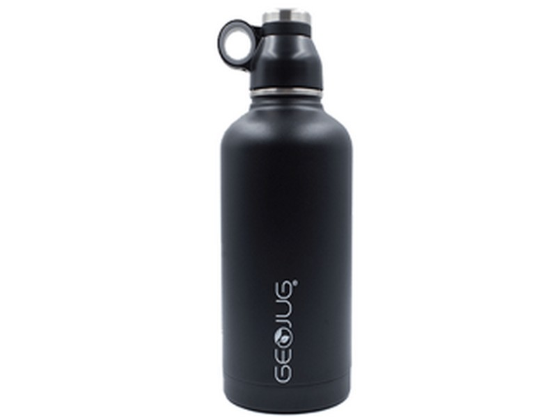 Brentwood GeoJug 64oz Insulated Water Bottle Stainless Steel Black