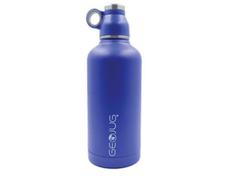 Brentwood GeoJug 64oz Insulated Water Bottle Stainless Steel Blue