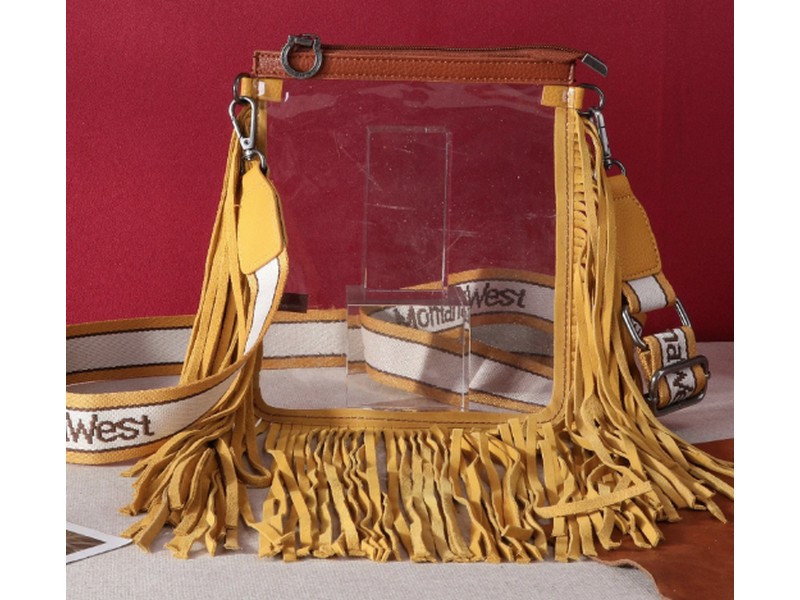 Montana West Clear Fringe Bag