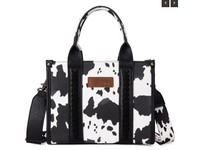 Wrangler Cow Print Purse Black