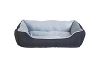 Petmate Blue/Gray Petal Print Pet Bed 15 in. W X 20 in. L