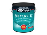 Minwax Polycrylic Gloss Crystal Clear Water-Based Polyurethane 1 gal