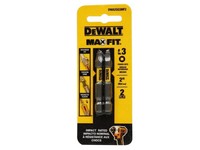 DeWalt MAXFIT Square 2 in. L SQ3 Screwdriver Bit Steel 2 pc