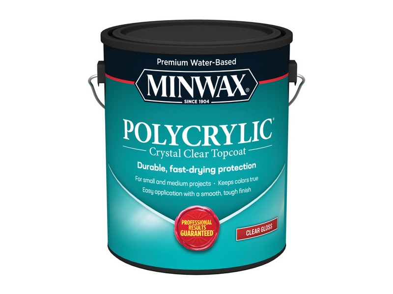 Minwax Polycrylic Gloss Crystal Clear Water-Based Polyurethane 1 gal
