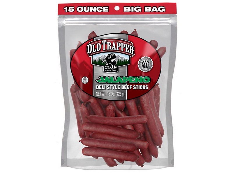 Old Trapper Jalapeno Beef Deli Sticks 15 oz Bagged