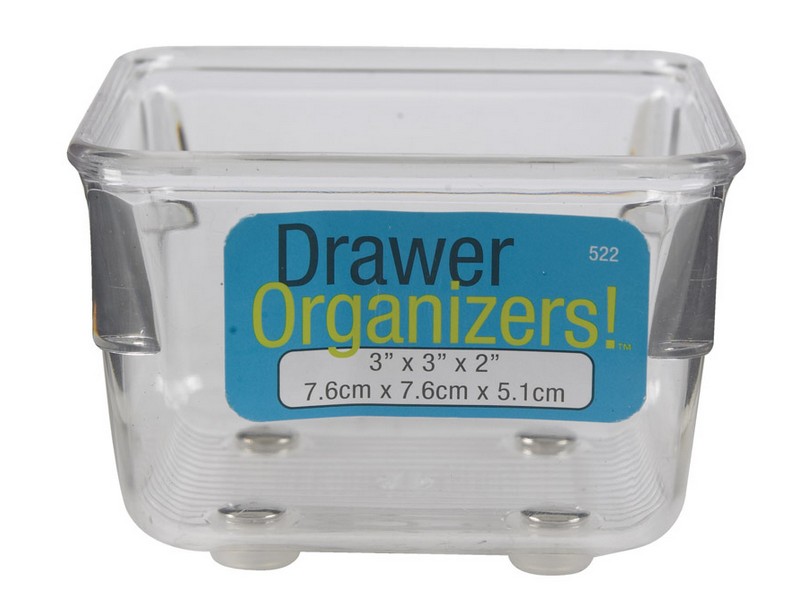 iDesign Linus Clear Plastic Drawer Organizer