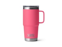 YETI Rambler 20 oz Tropical Pink BPA Free Insulated Tumbler with Travel Lid