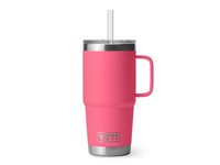 YETI Rambler 25 oz Tropical Pink BPA Free Straw Mug Insulated Straw Tumbler