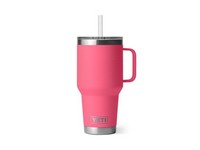 YETI Rambler 35 oz Tropical Pink BPA Free Straw Mug Insulated Straw Tumbler