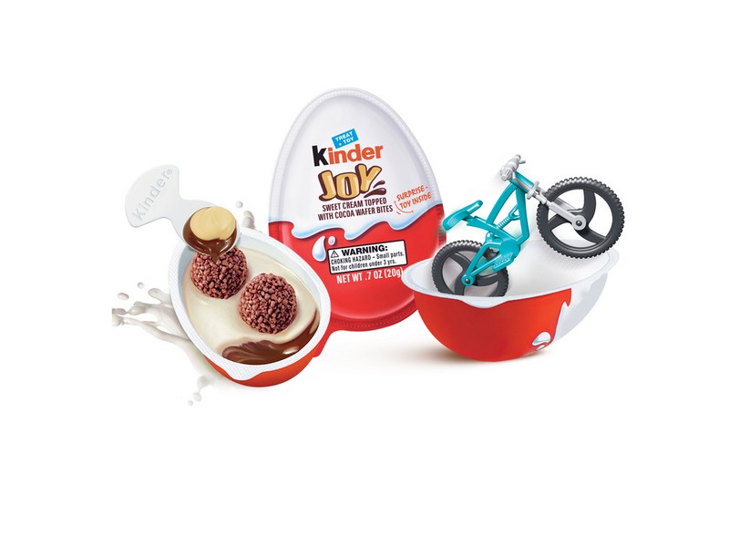 Ferrero Kinder Joy Sweet Cream W/Cocoa Wafer Bites Candy w/Toy 0.7 oz