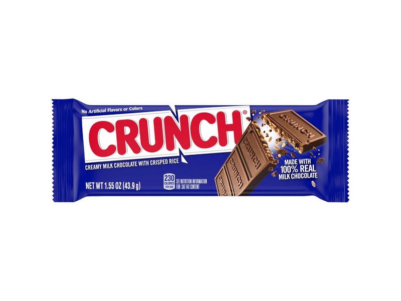 Nestle Crunch Milk Chocolate with Crisped Rice Candy Bar 1.55 oz