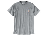 Men's Carhartt Force Short Sleeve Pocket T Heather Grey