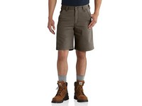 Men's Carhartt Rugged Flex Relaxed Fit Canvas Work Shorts Olive