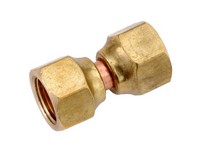 Anderson Metals 1/4 in. Female Flare 1/4 in. D Female Flare Brass Swivel