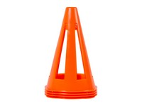 Safety Cones Org Plst 9"