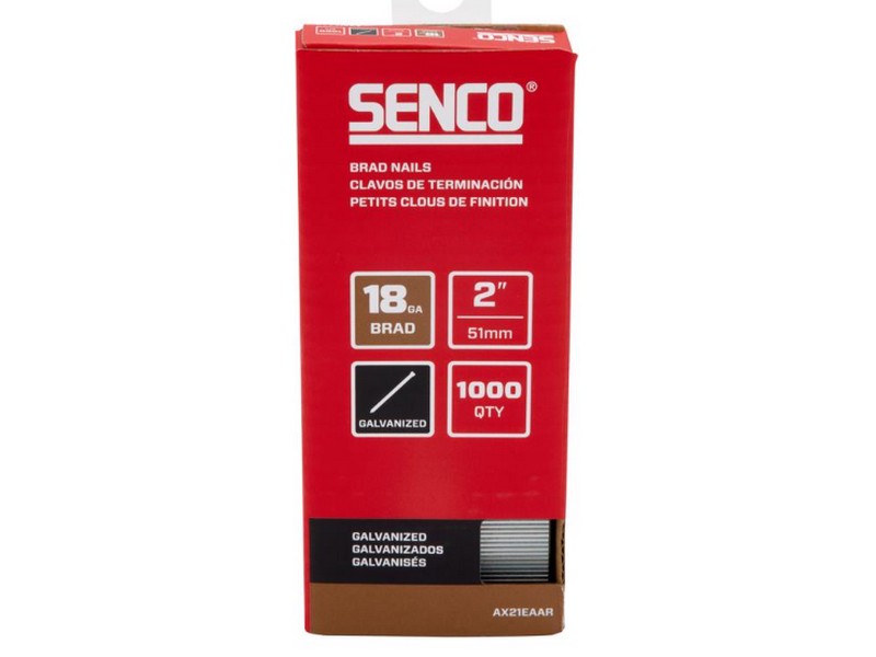 Senco 2 in. Finish/Trim Galvanized Steel Nail Medium Head