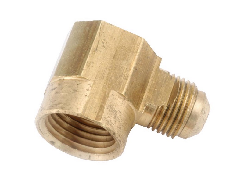 Anderson Metals 1/2 in. Flare Elbow 1/2 in. D FIP Brass 90 Degree Elbow