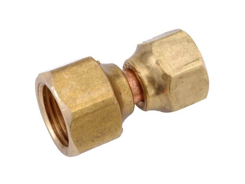 Anderson Metals 1/2 in. Female Flare 3/8 in. D Female Flare Brass Swivel