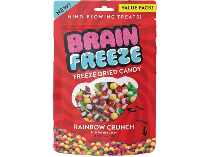 Brain Freeze Rainbow Crunch Fruit Candy 5.6 oz