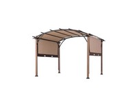 Living Accents Fabric Arched Arched Pergola 8.3 ft. H X 10 ft. W X 10 ft. L