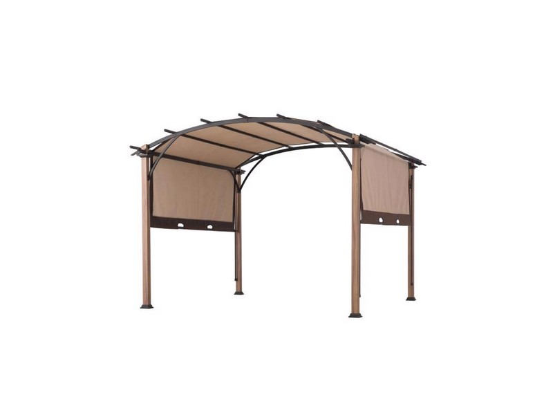 Living Accents Fabric Arched Arched Pergola 8.3 ft. H X 10 ft. W X 10 ft. L