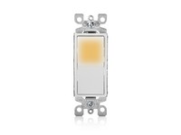 Leviton Decora 15 amps Three Pole Rocker 3-Way Illuminated Switch White 1 pk