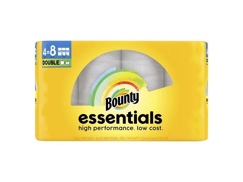 Bounty Essentials Paper Towels 108 sheet 1 ply 4 pk