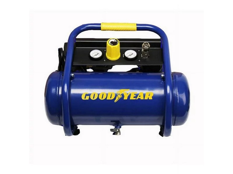GOODYEAR 2 Gallon Quiet Portable Roll Cage Design Air Compressor