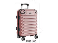 Dejuno Crown Collection 24" Rose Gold Suitcase