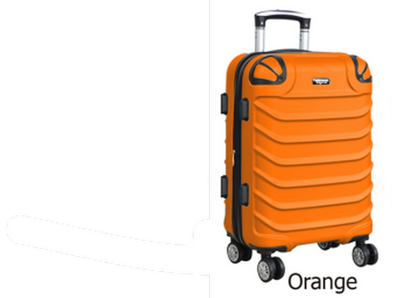 Dejuno Crown Collection 24" Orange Suitcase