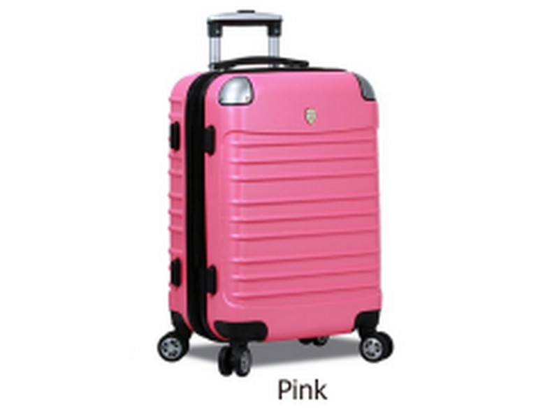 Dejuno Impact II Collection 24" Pink Suitcase