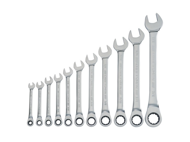 Craftsman SAE Ratcheting Combination Wrench Set 11 pc