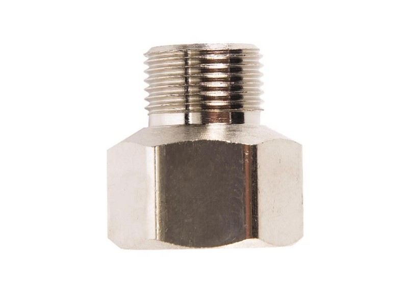 Anderson Metals 3/8 in. Female Flare 3/8 in. D Male Compression Chrome