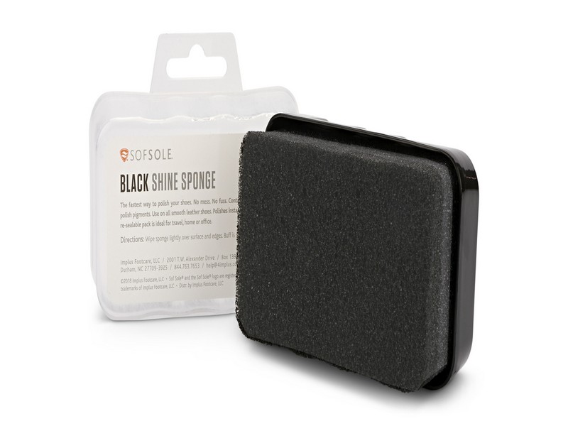 Sof Sole Black Shine Sponge Shoe Polish