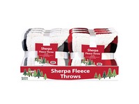 Kane Home Holiday Plaid Fleece Throw 1 pk