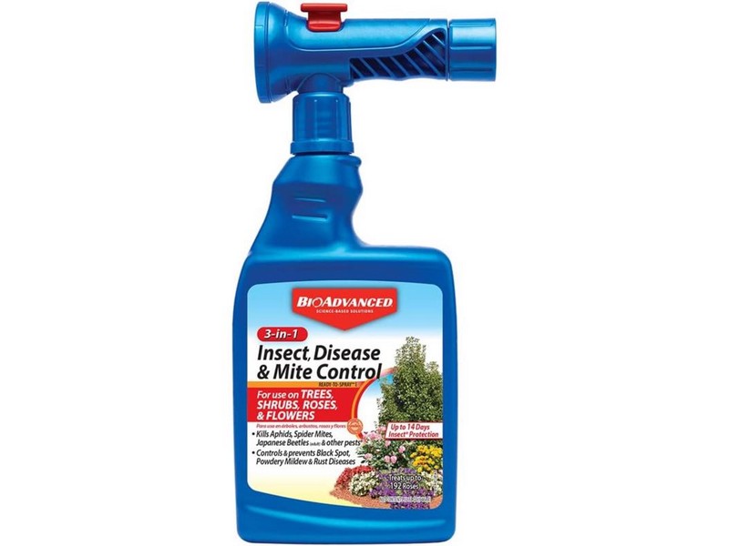 BioAdvanced 3-in-1, Non-Neonic, Ready-to-Spray Insect Disease & Mite Control