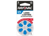 Rayovac Zince Air 675 1.45V Hearing Air Battery 6pk