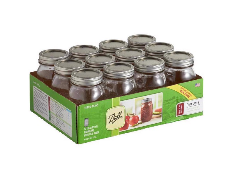 Ball Regular Mouth Mason Jar 16 oz 12 pk