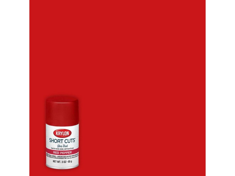 Krylon Short Cuts Gloss Red Pepper Spray Paint 3 oz